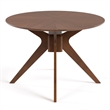 Bowery Hill Modern / Contemporary Wood Oval Dining Table in Walnut