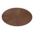 Bowery Hill Modern / Contemporary Wood Oval Dining Table in Walnut