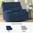 Bowery Hill Modern / Contemporary Navy Oversized Power Recliner