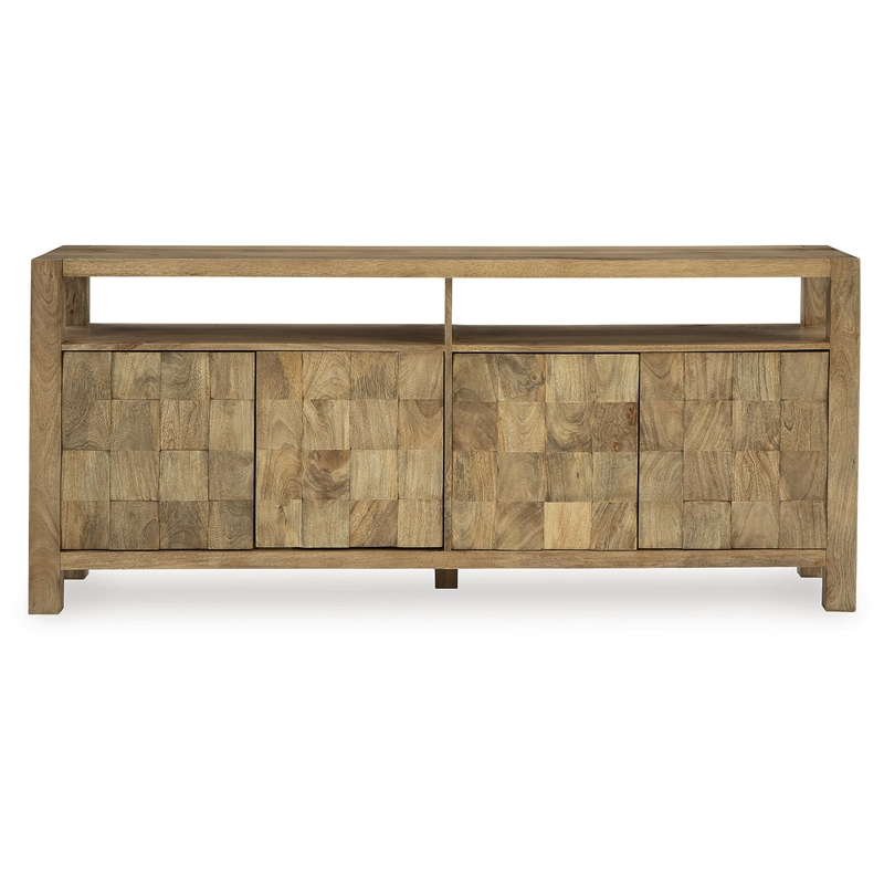 Bowery Hill Modern / Contemporary Natural Brown Accent Cabinet