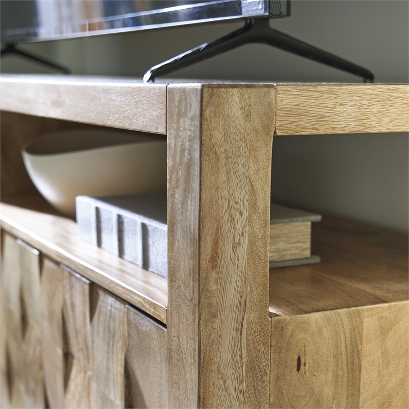 Bowery Hill Modern / Contemporary Natural Brown Accent Cabinet