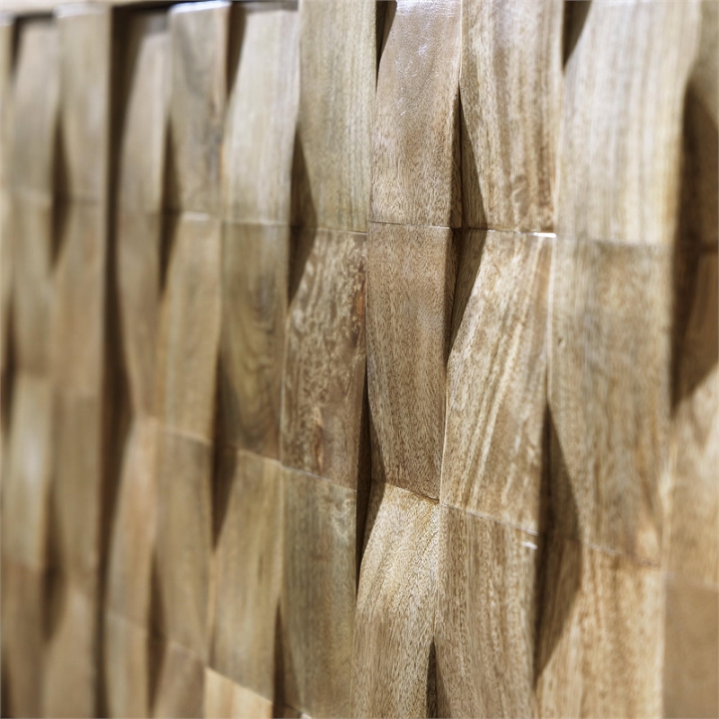 Bowery Hill Modern / Contemporary Natural Brown Accent Cabinet