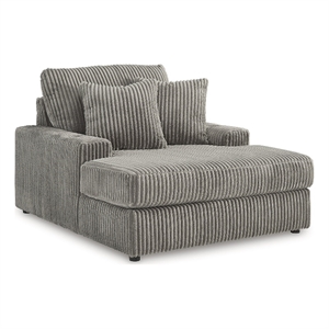 Bowery Hill Modern / Contemporary Corner-blocked Frame Gray Chaise