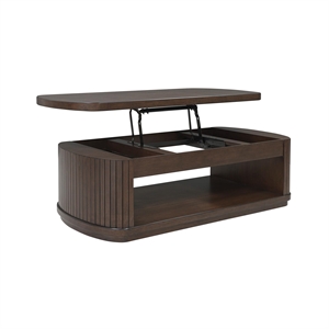 Bowery Hill Modern / Contemporary Dark Brown Lift-Top Coffee Table