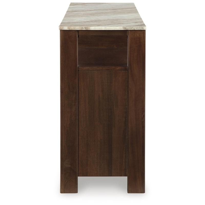 Bowery Hill Modern / Contemporary Dark Brown Finish Accent Cabinet