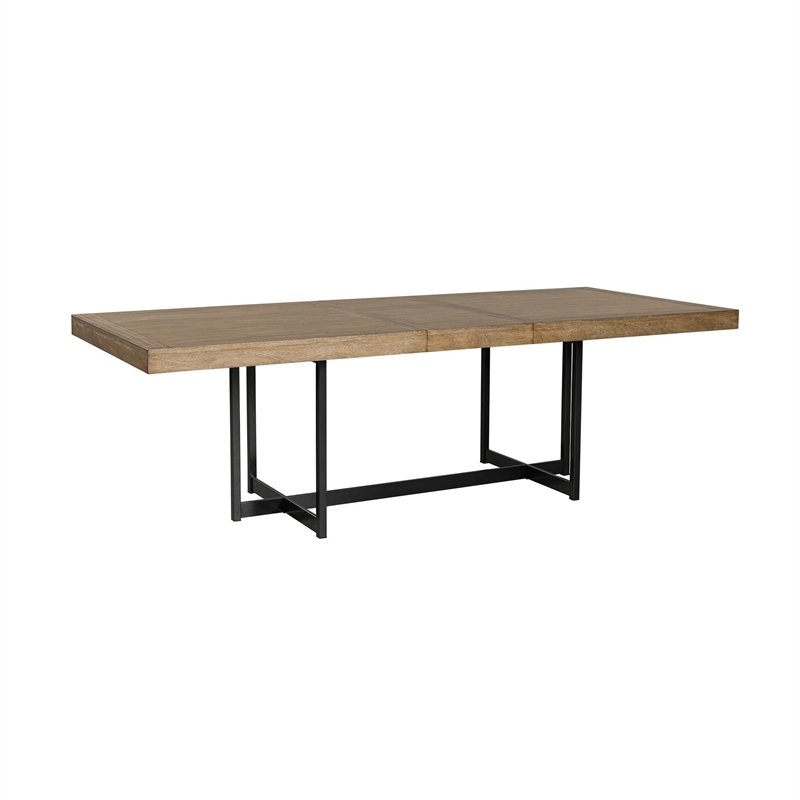Bowery Hill Modern / Contemporary Light Brown Dining Extension Table