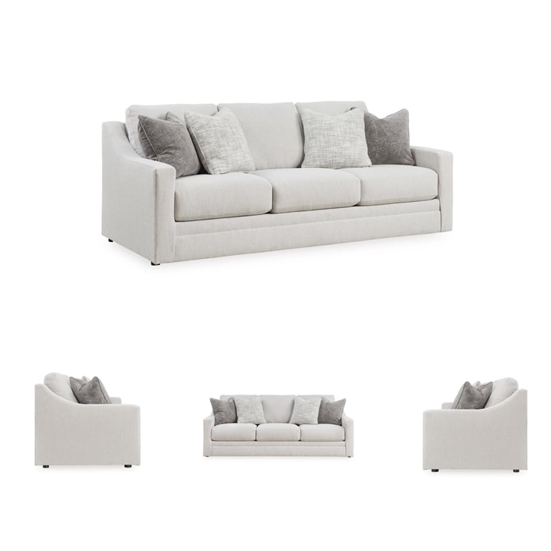 Bowery Hill Modern / Contemporary Corner-blocked Frame Beige Sofa