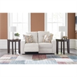 Bowery Hill Contemporary Beige Corner-blocked Frame Reclining Loveseat