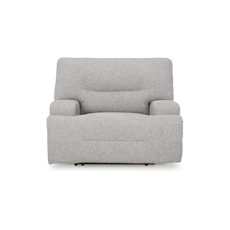Bowery Hill Modern / Contemporary Pewter Polyester Power Recliner
