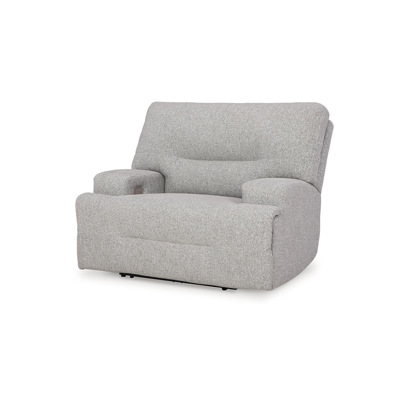 Bowery Hill Modern / Contemporary Pewter Polyester Power Recliner
