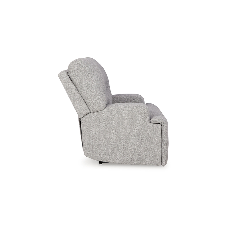 Bowery Hill Modern / Contemporary Pewter Polyester Power Recliner