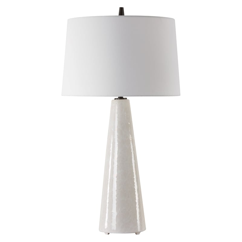 Bowery Hill Modern / Contemporary Ivory Glaze Ceramic Table Lamp