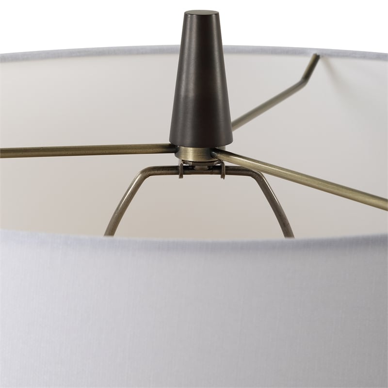 Bowery Hill Modern / Contemporary Ivory Glaze Ceramic Table Lamp