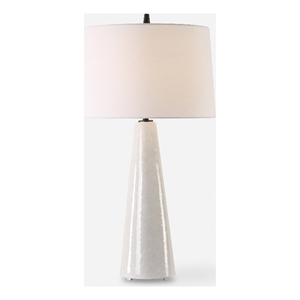 Bowery Hill Modern / Contemporary Ivory Glaze Ceramic Table Lamp