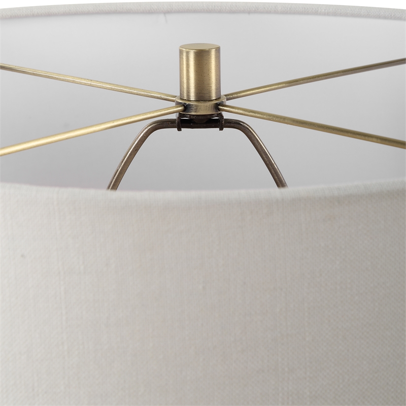 Bowery Hill Modern / Contemporary Greenish Tan Glaze Table Lamp