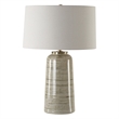 Bowery Hill Modern / Contemporary Greenish Tan Glaze Table Lamp