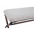 Bowery Hill 48 Inch Ivory Chunky Boucle Fabric Upholstered Accent Bench