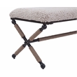 Bowery Hill 48 Inch Ivory Chunky Boucle Fabric Upholstered Accent Bench