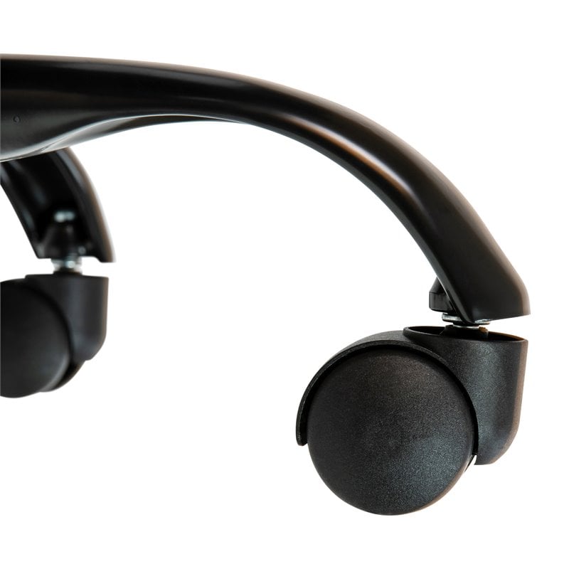 Bowery Hill Mid-Back LeatherSoft Executive Swivel Office Chair in Brown