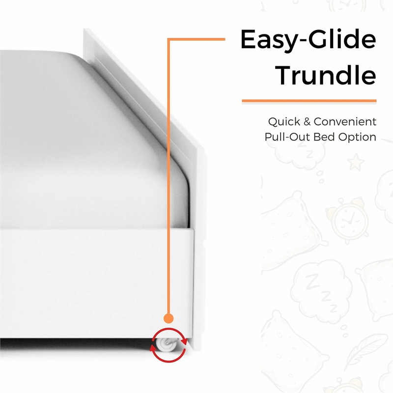 Bowery Hill Wood Twin over Full Bunk Bed with Trundle and Drawers in Stain Gray