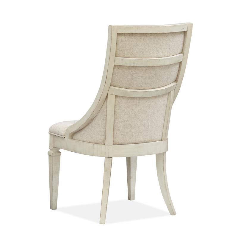 Bowery Hill Wood Dining Arm Chair with Upholstered Seat and Back (Set of 2)