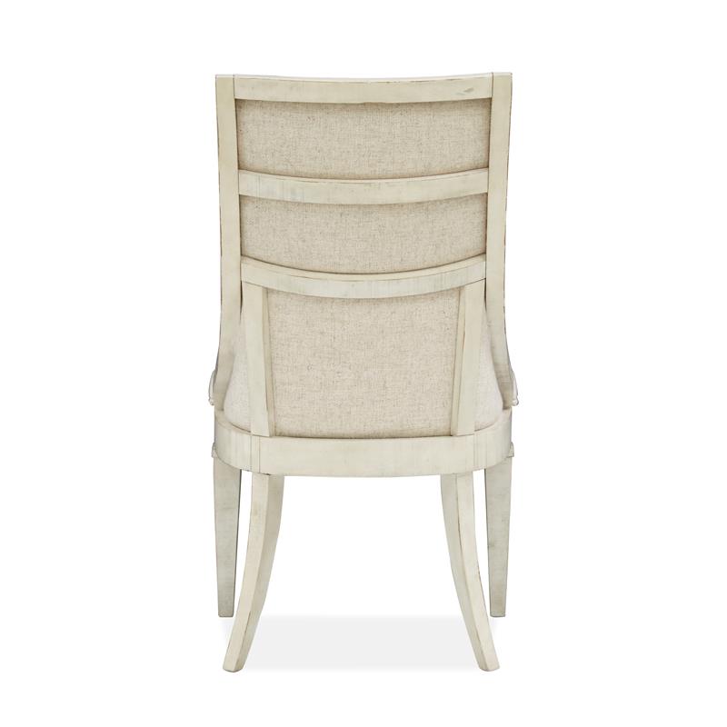 Bowery Hill Wood Dining Arm Chair with Upholstered Seat and Back (Set of 2)