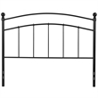 Bowery Hill Contemporary Full Metal Spindle Headboard in Black