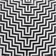 Bowery Hill Black and White Weaving and Natural Rattan Chair