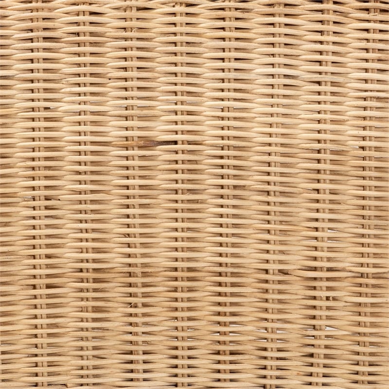 Bowery Hill Modern / Contemporary Bohemian Natural Rattan Arm Chair