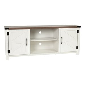 Bowery Hill Engineered Wood TV Stand Fits up to 65&quot TV's in White