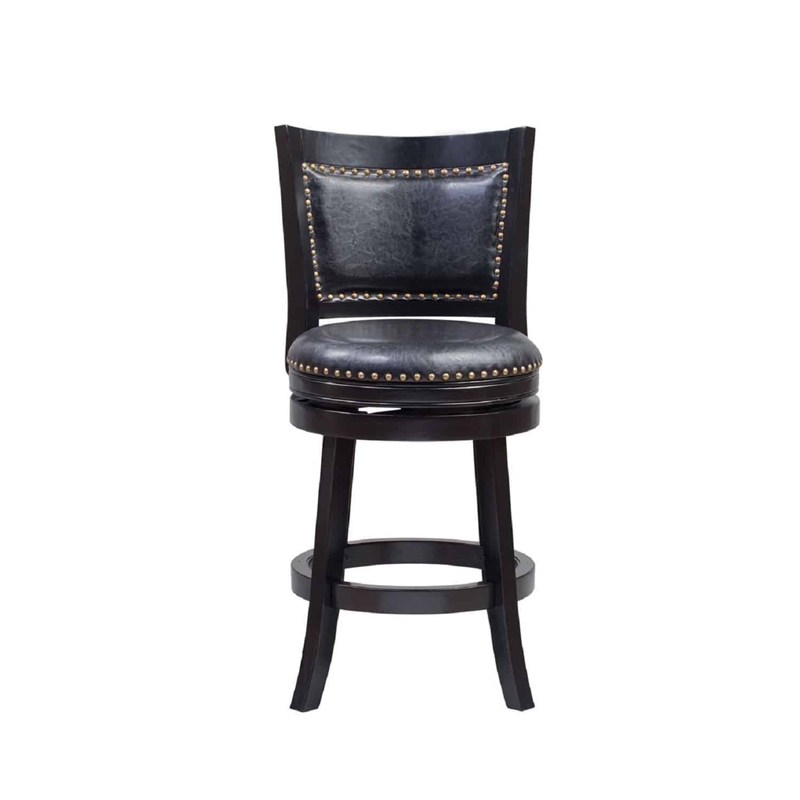 Bowery Hill Modern / Contemporary Swivel Counter Stool - Black
