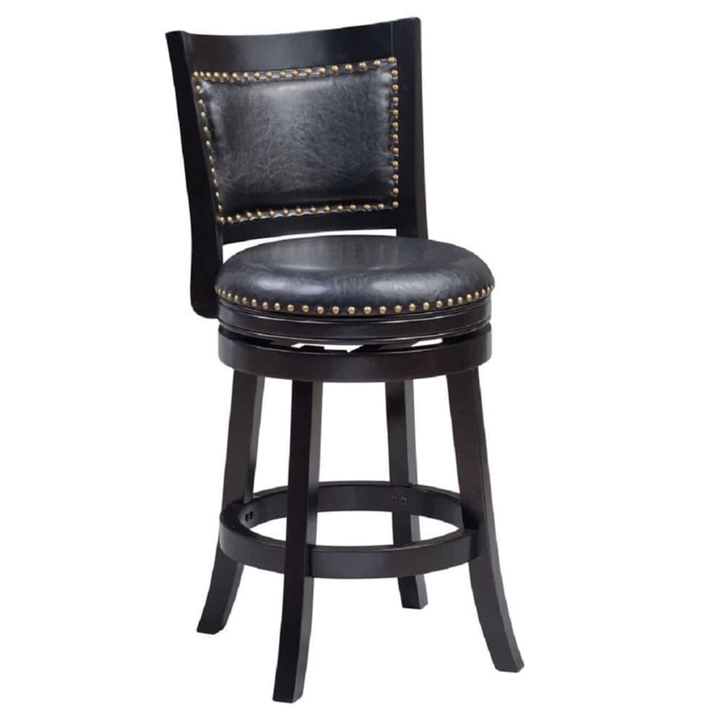 Bowery Hill Modern / Contemporary Swivel Counter Stool - Black