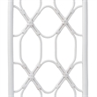 Bowery Hill Bohemian White Rattan King Size Standalone Headboard