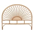 Bowery Hill Bohemian Natural Rattan Queen Size Standalone Headboard