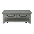 Bowery Hill Contemporary Dove Gray 2-Drawer Wood Coffee Table