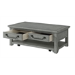 Bowery Hill Contemporary Dove Gray 2-Drawer Wood Coffee Table
