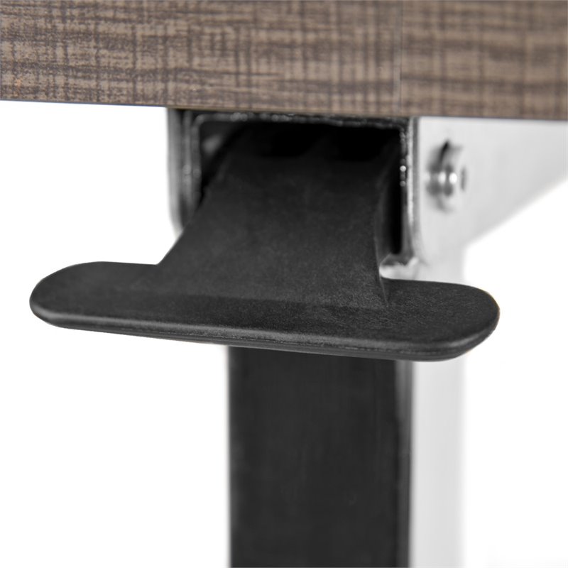 Bowery Hill Modern / Contemporary Mobile Adjustable Bed Table In Oak