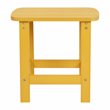 Bowery Hill All-Weather Resin Adirondack Side Table in Yellow