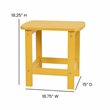 Bowery Hill All-Weather Resin Adirondack Side Table in Yellow