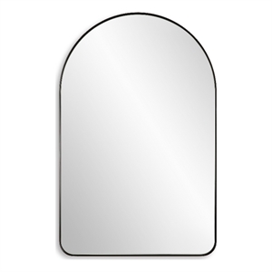 Bowery Hill Contemporary 34&quotH x 22&quotW x 1&quotD Iron Mirror in Black