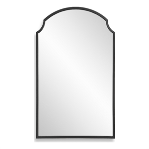 Bowery Hill Contemporary 36&quotH x 21.75&quotW x 1&quotD Glass Mirror in Black