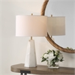 Bowery Hill Marble Multi-Color Table Lamp Hexagon Shaped 23