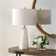 Bowery Hill Marble Multi-Color Table Lamp Hexagon Shaped 23