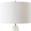 Bowery Hill Marble Multi-Color Table Lamp Hexagon Shaped 23