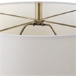Bowery Hill Marble Multi-Color Table Lamp Hexagon Shaped 23