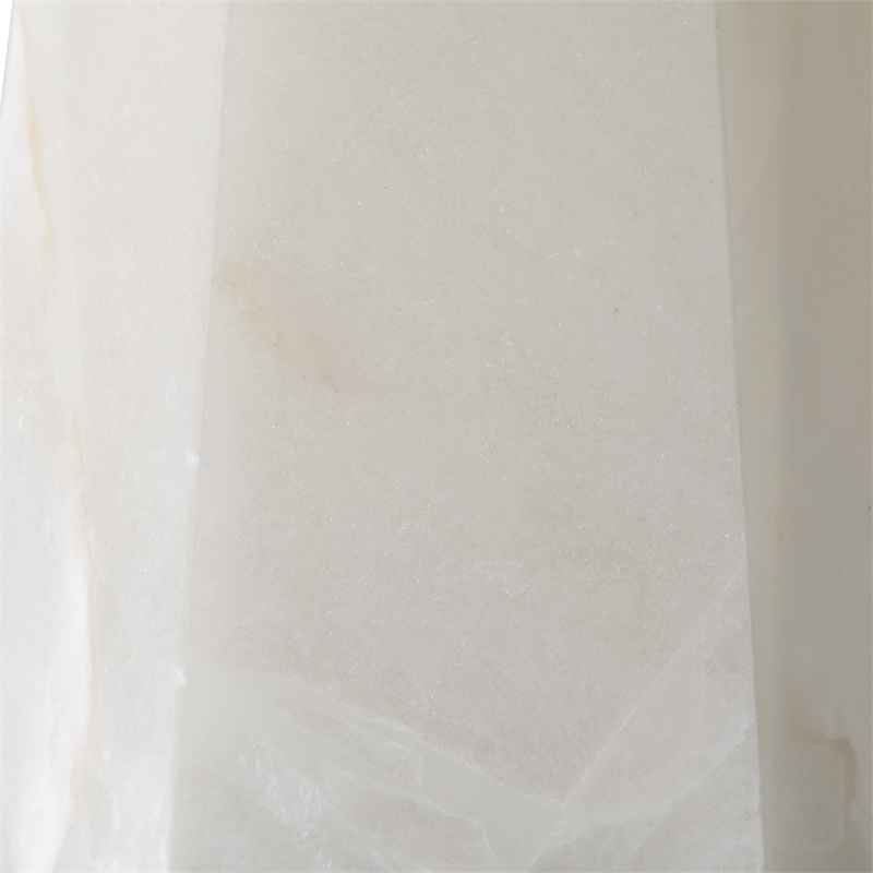 Bowery Hill Marble Multi-Color Table Lamp Hexagon Shaped 23