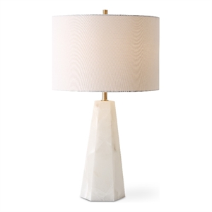 Bowery Hill Marble Multi-Color Table Lamp Hexagon Shaped 23&quotH x 14&quotW x 14&quotD