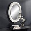 Bowery Hill Coastal Polystyrene Plastic and MDF Mirror in White