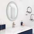 Bowery Hill Coastal Polystyrene Plastic and MDF Mirror in White