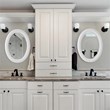Bowery Hill Coastal Polystyrene Plastic and MDF Mirror in White